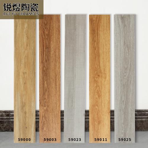 仿古木紋磚150x900直邊簡約地磚 耐磨防滑仿實木陽臺臥室衛生間