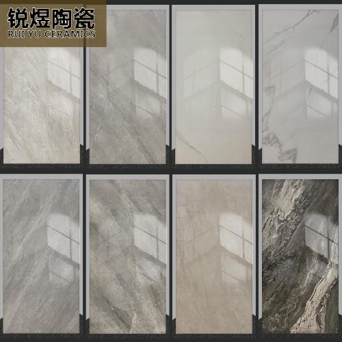 負離子通體大理石瓷磚600x1200地磚 牆磚 全瓷客廳樓梯灰色大板磚