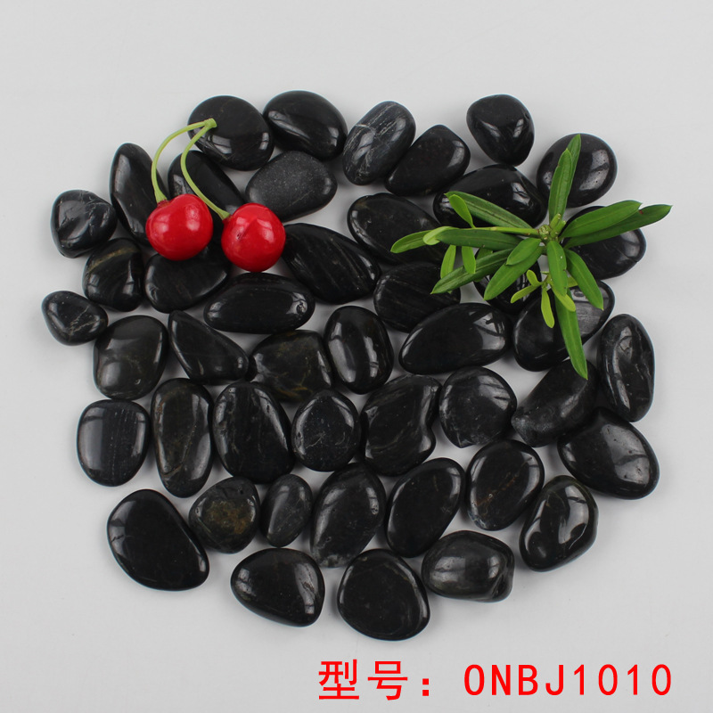natural river stone 黑色雨花石