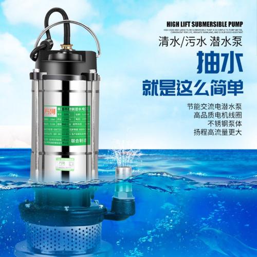大工業便攜式抽水機插電水泵220v戶外澆菜水泵家用吸水小型抽水泵