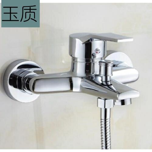 閥門洗澡冷熱水龍頭電熱水器混水閥三聯洗浴雨灑頭花連家用淋浴房