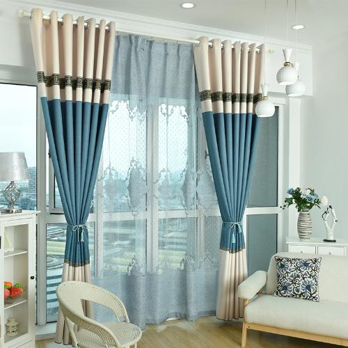 全遮光窗簾布成品北歐簡約現代臥室北歐遮陽2021新款客廳防曬2020