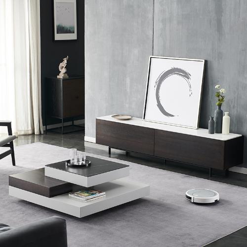 意式茶几電視櫃組合套裝工業風客廳家用小戶型現代簡約北歐設計師