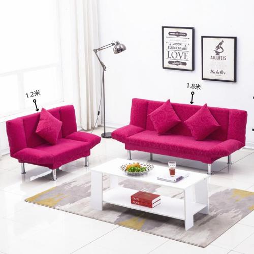 小戶型沙發出租房可摺疊沙發牀兩用臥室公寓簡易沙發客廳懶人布藝