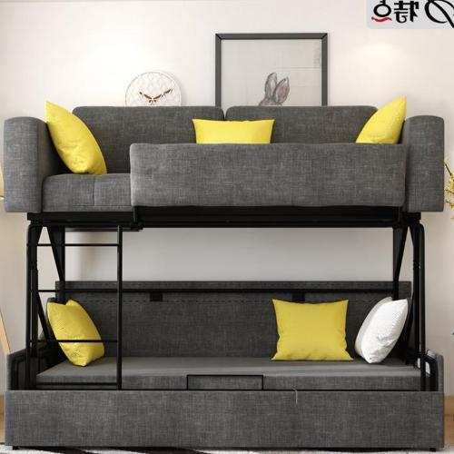 多功能沙發牀摺疊兩用上下鋪沙發牀智能傢俱上下牀可摺疊多功能布