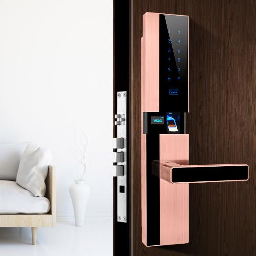 VOC指紋鎖家用防盜門電子鎖密碼鎖大門刷卡自動十大品牌智能鎖N9