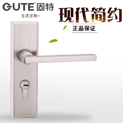 固特五金5495單舌房門鎖室內執手鎖臥室鎖室內防盜門鎖木門把手鎖