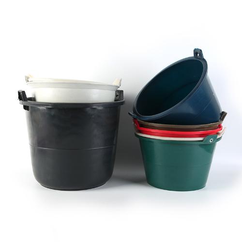 工地用水泥桶建築牛筋桶大號加厚水泥桶灰盆鐵絲提手水泥盆直供