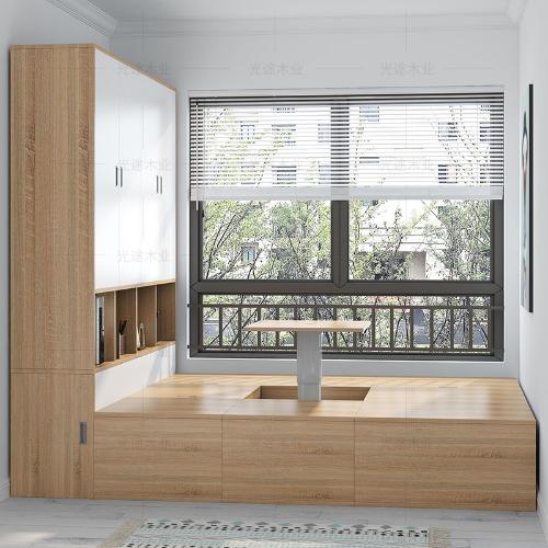 定製榻榻米牀衣櫃一體組合拼沙發牀小戶型臥室多功能儲物塌塌米牀