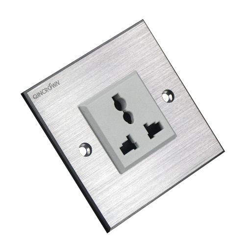 QINCROWN全鋁 發燒級磷青銅萬能 牆插 英標國標美標歐標電源插座