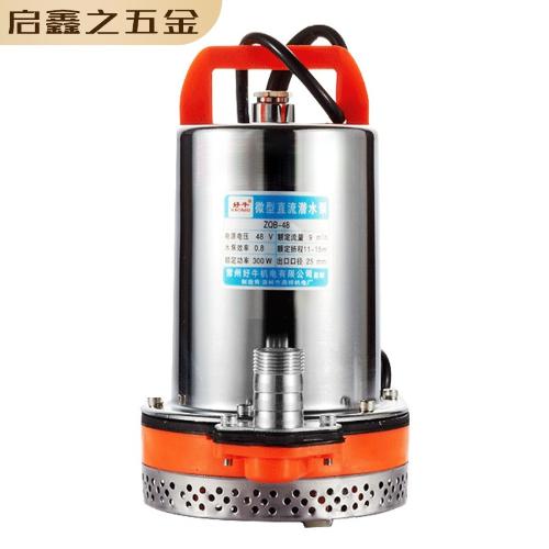 抽水泵12V直流潛水泵農用灌溉48V水泵電動車家用60V小型抽水機
