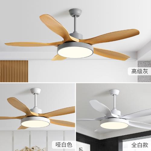 60寸吊扇燈餐廳客廳風扇燈家用簡約北歐吊扇大風力帶電風扇的吊燈