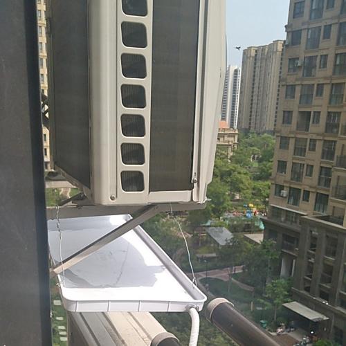 風機盤管室內機中央空調外機接水盤帶排水管塑料漏水滴水托盤