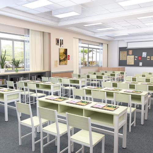 學校課桌椅中小學生雙層課桌輔導班培訓桌補習班帶抽屜宿舍課桌椅