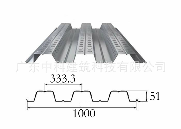 YX51-333.3-1000开口楼承板