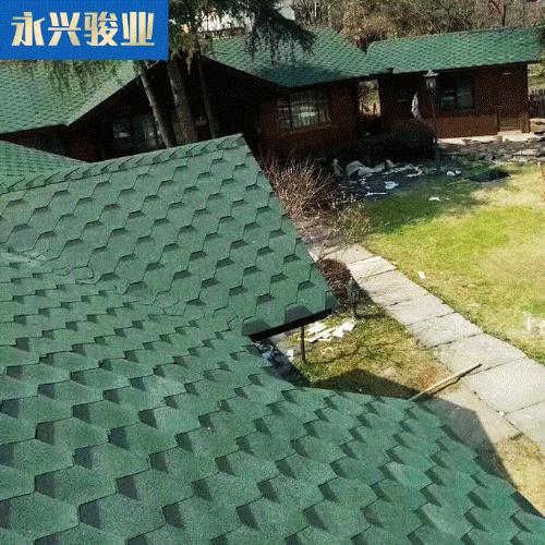屋頂瀝青瓦片自粘型油氈瓦 別墅瓦房屋頂多色玻纖瓦片
