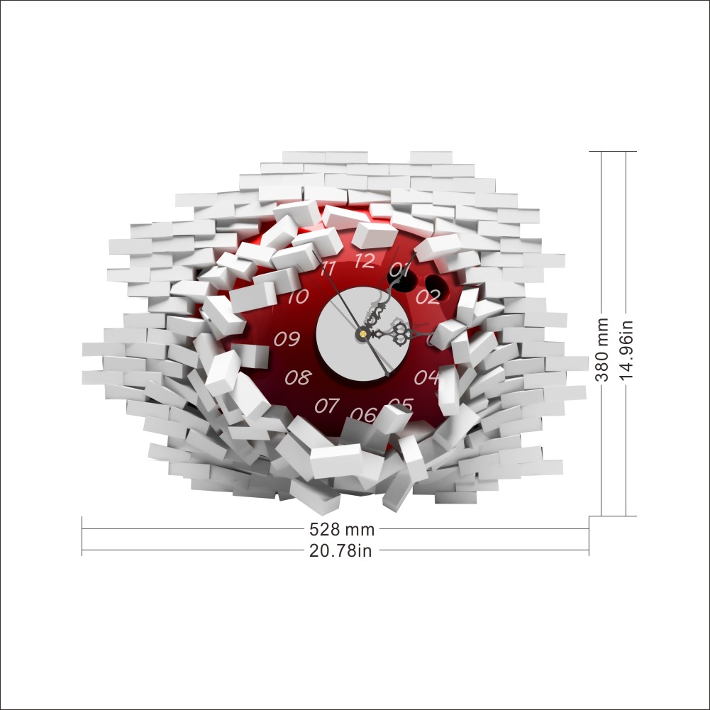3D时钟个性创意挂钟