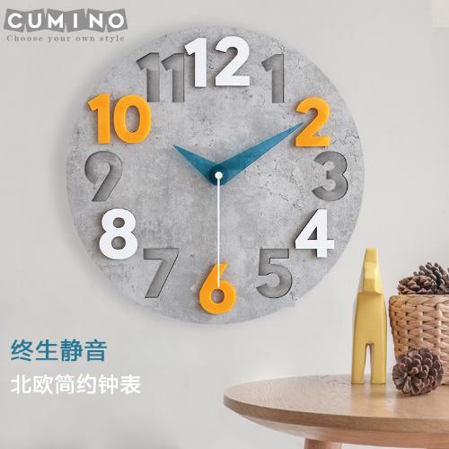 簡約現代家用鐘錶牆上藝術靜音大氣輕奢掛鐘客廳時尚掛錶創意時鐘