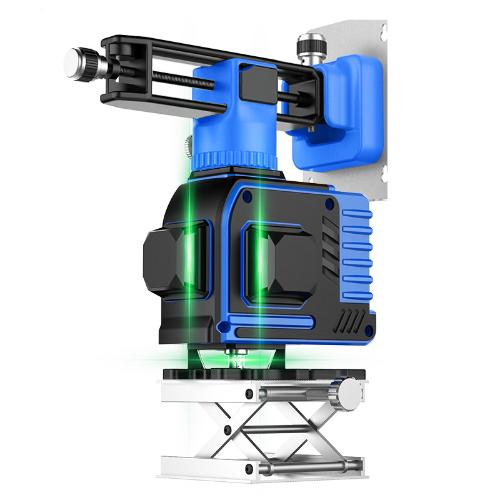 12線紅外線水平儀綠光高精度強光細線貼地儀貼牆儀藍光激光平水儀