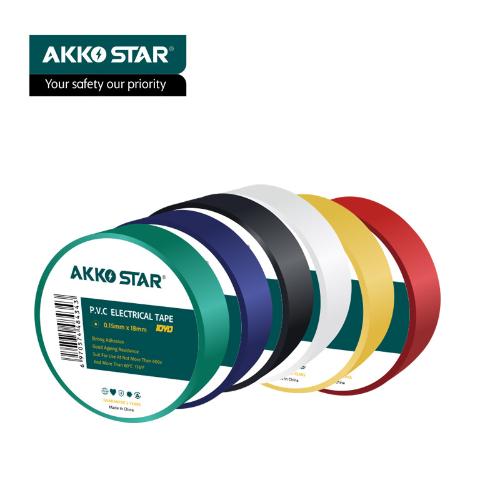 AKKOSTAR 10yards強力粘性耐用持久低壓PVC絕緣電工膠帶