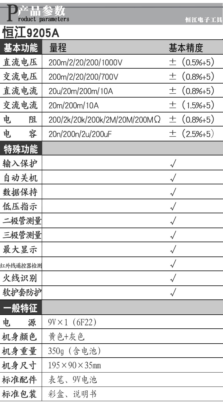 HJ9205A