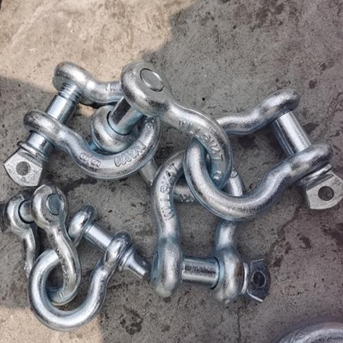 馬蹄形卸扣U型鍍鋅卸扣弓形卸扣3.25噸美式卡環規格D型起重連接扣