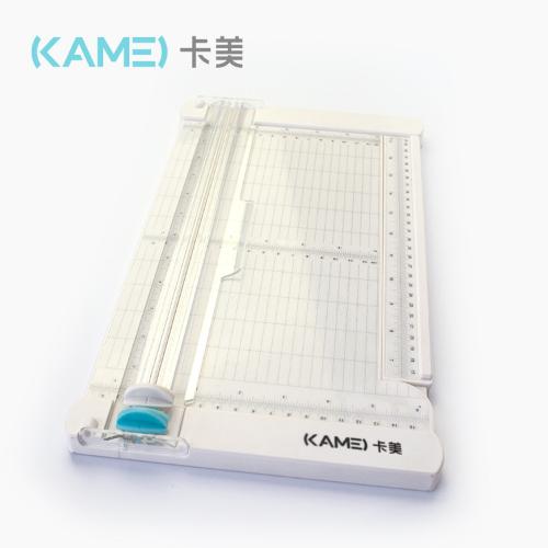 卡美3寸6寸小型手動裁紙機閘刀打角器相片切紙器組合亞馬遜主推