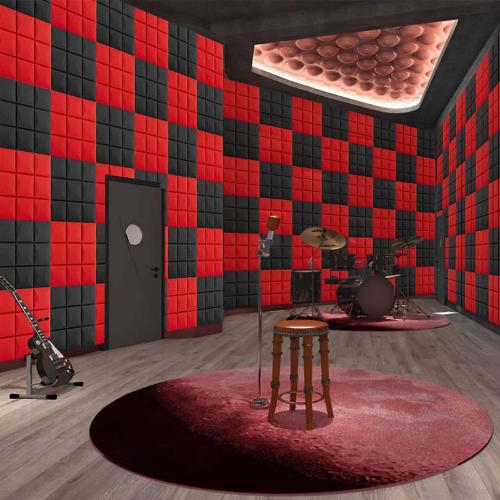 自粘隔音棉小尺寸12片影院錄音棚琴房消音棉吸音棉蘑菇頭阻燃高密