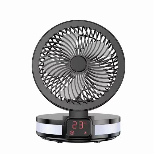 香薰觸摸循環可摺疊F06桌面風扇家用辦公USB充電智能迷你臺式風扇