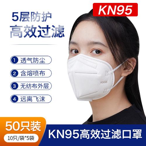 KN95口罩一次性防護口鼻罩防塵面罩飛沫face mask透氣n95口罩