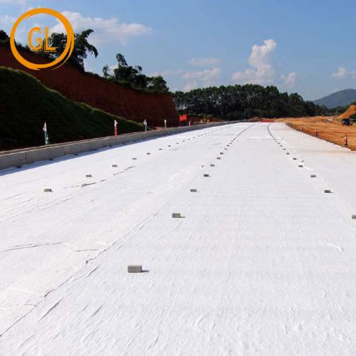 防水土工材料200g反濾土工布 長絲機織複合濾水布 白色