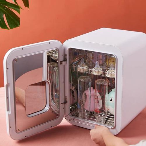 智能紫外線嬰兒奶瓶帶烘乾二合一寶寶玩具餐具衣物小型家用消毒櫃