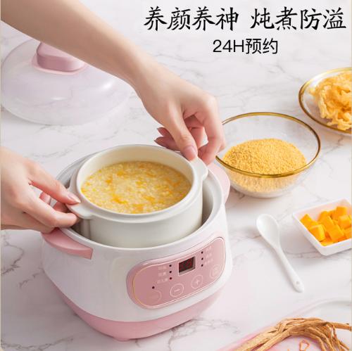 電燉鍋多功能預約煲湯鍋家用陶瓷燕窩燉鍋養生電燉盅隔水燉