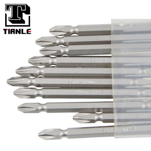 S2六角磁性雙頭十字螺絲批頭 氣動批咀 PH2*65六角風批頭擰螺絲一