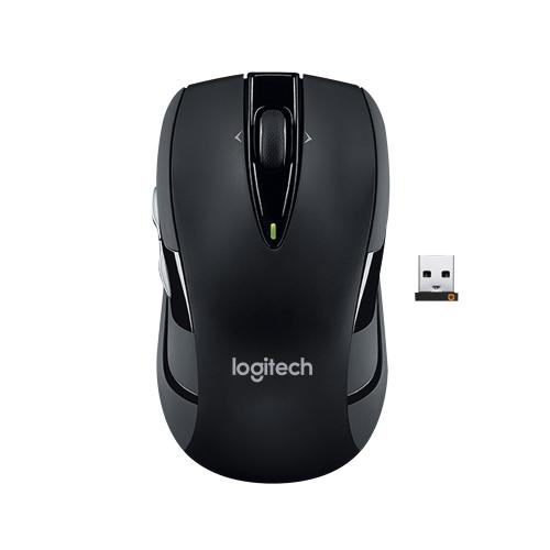 Logitech羅技M545 M546無線鼠標 四向精確滾輪膠邊側鍵鼠標