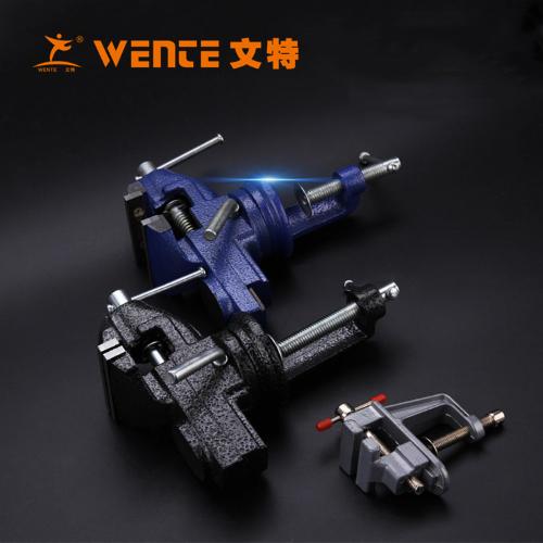 重型小型迷你臺虎鉗小臺鉗桌虎鉗平口鉗萬向桌鉗小虎臺鉗子50-80