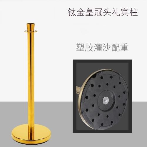 不鏽鋼掛繩迎賓禮賓柱杆一米線欄杆座警戒線樁隔離帶排隊柱球頭/5