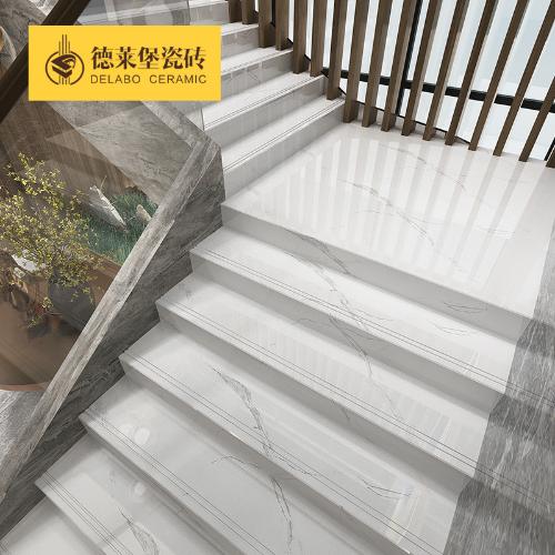 佛山瓷磚別墅室內樓梯臺階磚480x1200 大理石樓梯磚梯級磚階梯磚