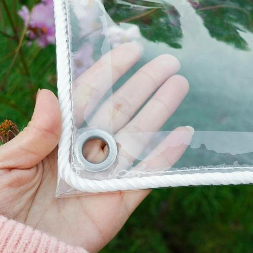 防水布加厚布料戶外帆布透明pvc陽臺遮雨防曬防雨布擋風油布篷布