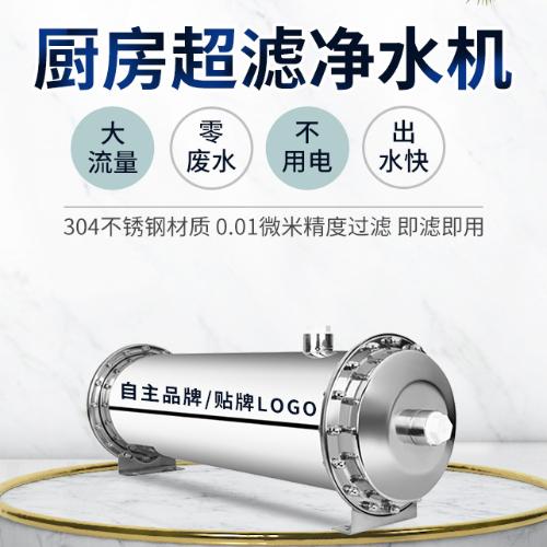 廚房不鏽鋼大流量淨水器家用自來水過濾器全屋用水超濾膜直飲水機