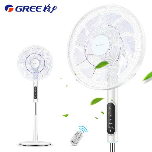 格力電風扇家用落地扇宿舍遙控14葉風扇立式輕聲智能變頻臺式風扇