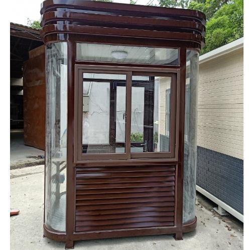 小區崗亭保安亭戶外門衛值班崗亭不鏽鋼結構收費藝術崗亭廠家定做