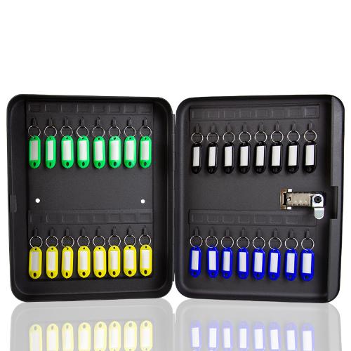 黑色密碼裝修鎖匙箱汽車鑰匙收納盒鑰匙箱壁掛式房產鑰匙櫃48新款