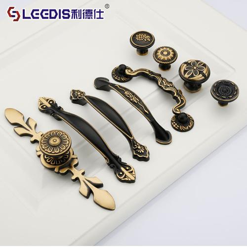 利德仕 古典中式鞋櫃櫥櫃拉手 實心加厚衣櫃純銅把手傢俱五金配件