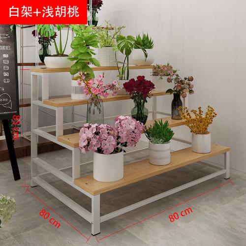 花店展示架陽臺鐵藝落地花架多層鮮花專用架子北歐花瓶花束花盆架