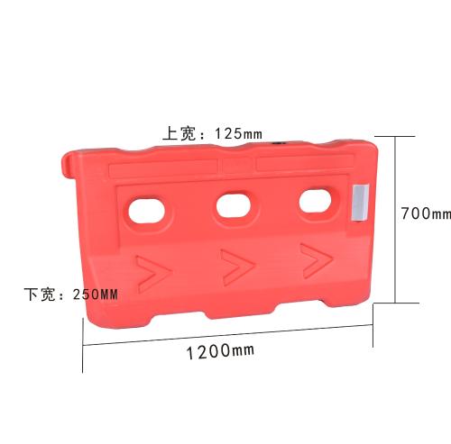三孔水馬塑料市政注水圍擋新料吹塑水馬隔離墩