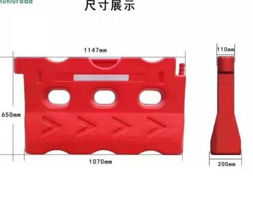 1.8m高水馬檣圍擋全新料吹塑料注水市政道路施工圍欄檔
