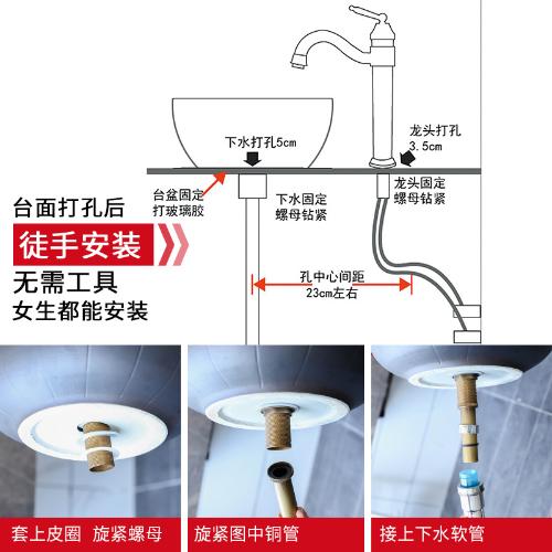 復古臺上盆方形陶瓷中式洗手盤工業風衛生間廁所家用藝術洗臉檯盆