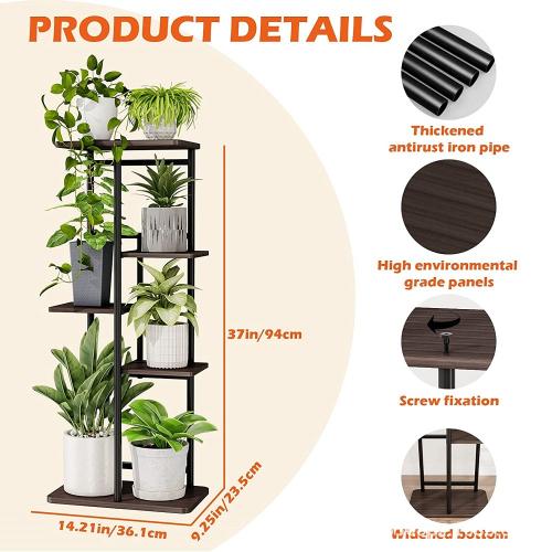 花架子室內金屬植物架戶外5層植物支架多種植物花盆架鐵藝置物架