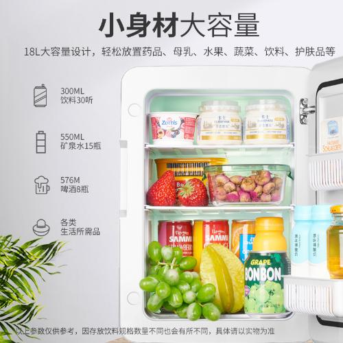 新飛18L迷你小冰箱宿舍用單人車載冰箱12v冷熱箱車家兩用儲奶母乳